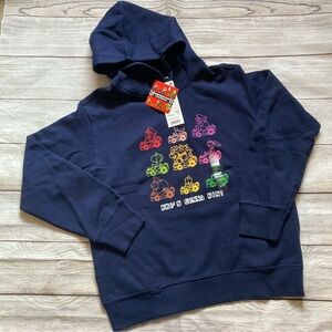 Uniqlo x Mario Kart Hooded Sweatshirt Pullover NWT Boys Size 11-12